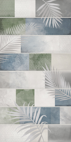 Плитка 00-00003250 Bricks (Брикс) Leaf 31,5х63, Azori (Азори)