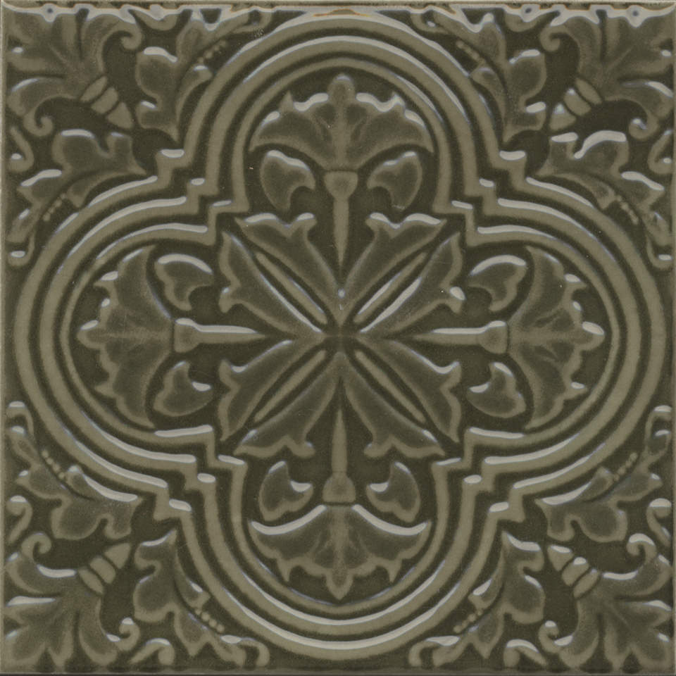 Декор KMD3STA002BN Фес зелёный глянцевый 15x15x0,77, Kerama Marazzi (Керама Марацци)