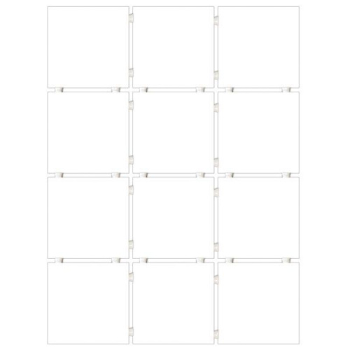 Керамогранит 1146H Конфетти белый глянцевый из 12 частей 9,8x9,8x0,7, Kerama Marazzi (Керама Марацци)