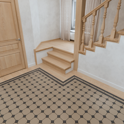 Коллекция метлахской плитки Петергоф кофе с молоком 29,2х29,2, Keramark (Керамарк)