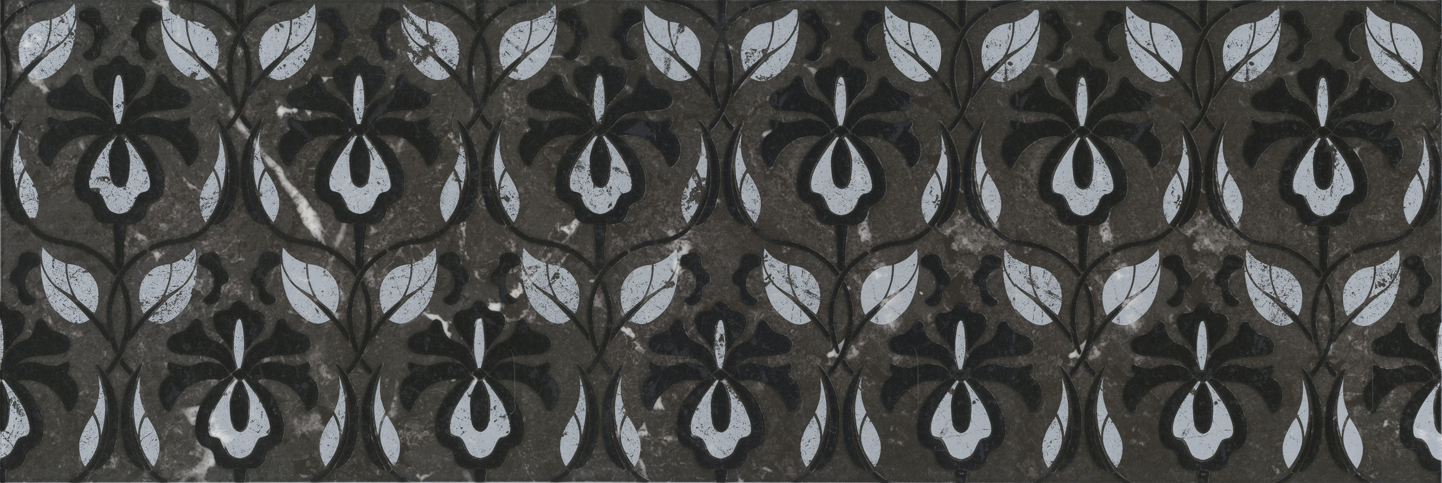 Декор KMD3STA031BR Тубкаль чёрный глянцевый обрезной 30x89,5x0,9, Kerama Marazzi (Керама Марацци)