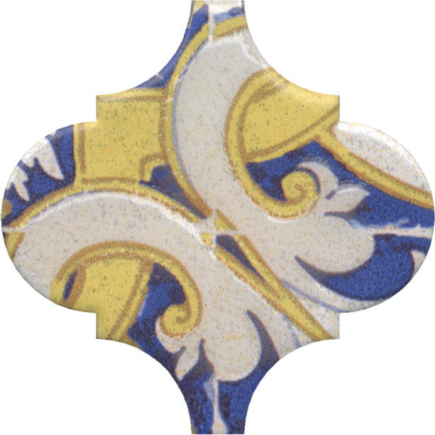 OP\A160\65000 Арабески майолика орнамент 6,5х6,5 декор, Керама Марацци