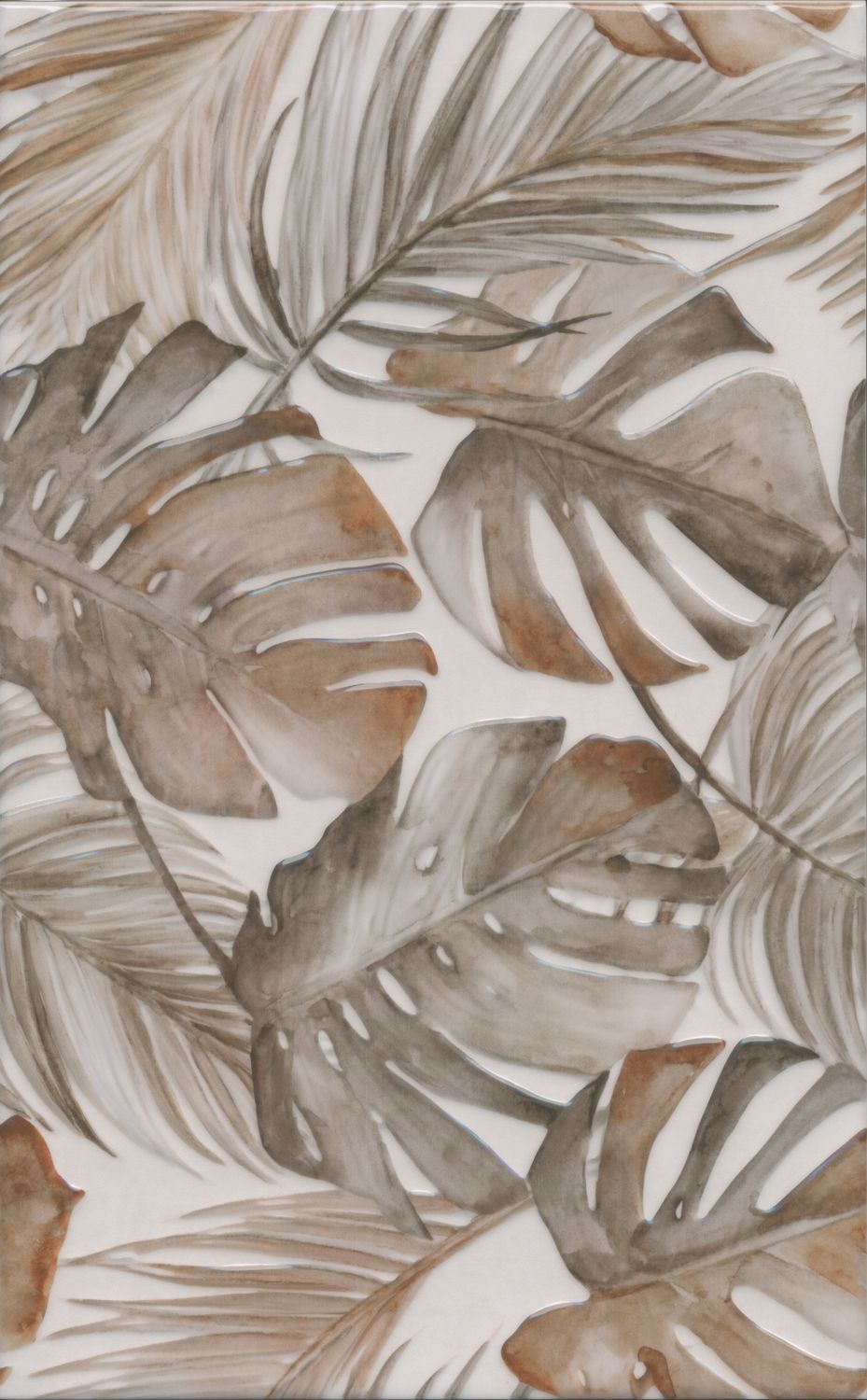 Плитка 6412 Левада коричневый глянцевый 25x40x0,88, Kerama Marazzi (Керама Марацци)