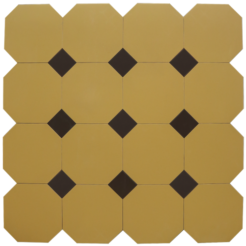 Фальш-октагон плитка-модуль под вставки 4,7х4,7 горчичный (015) 60х60, Keramark (Керамарк)