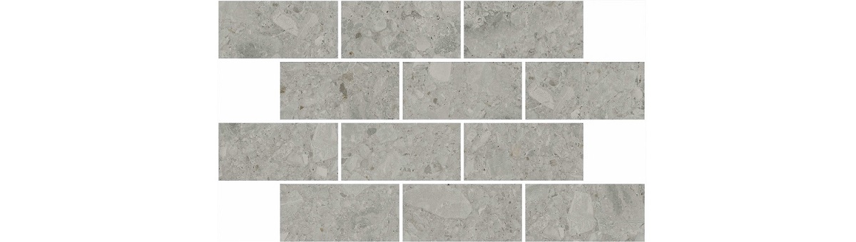 Декор DD606020\MM Чеппо ди Гре мозаичный серый матовый обрезной 34,6x20x0,9, Kerama Marazzi (Керама Марацци)