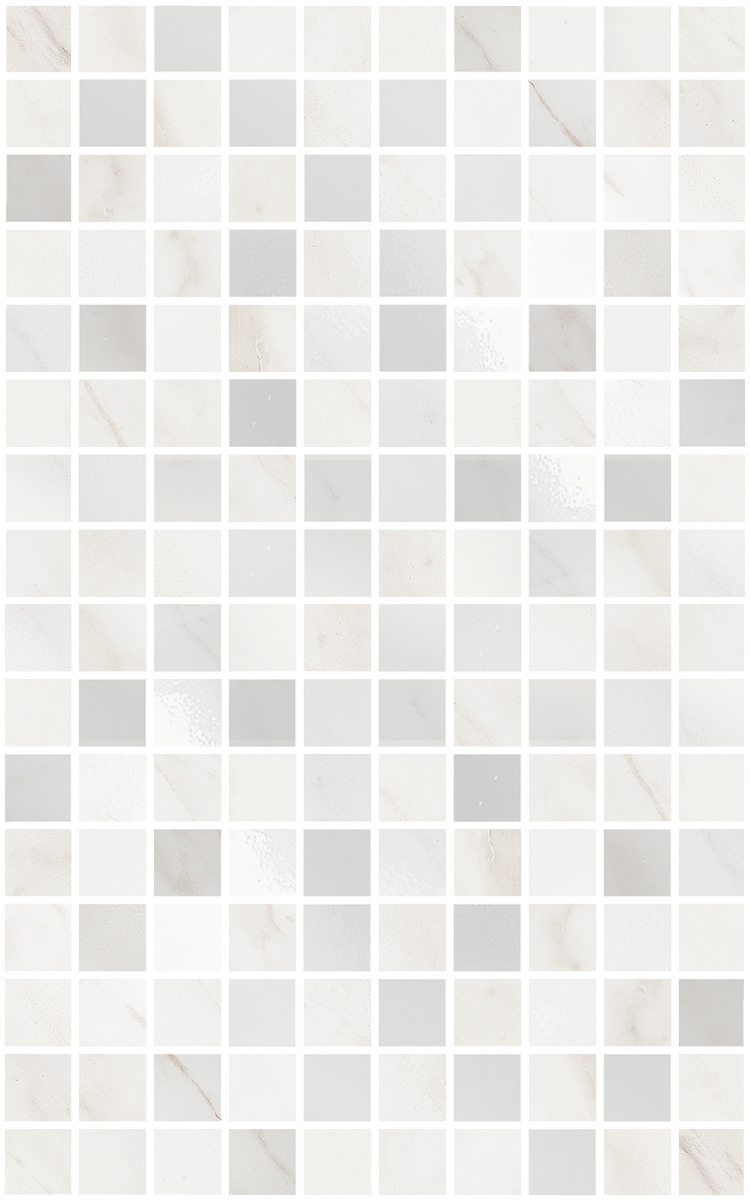 Декор MM6359 Гран Пале белый мозаичный глянцевый 25x40x0,8, Kerama Marazzi (Керама Марацци)