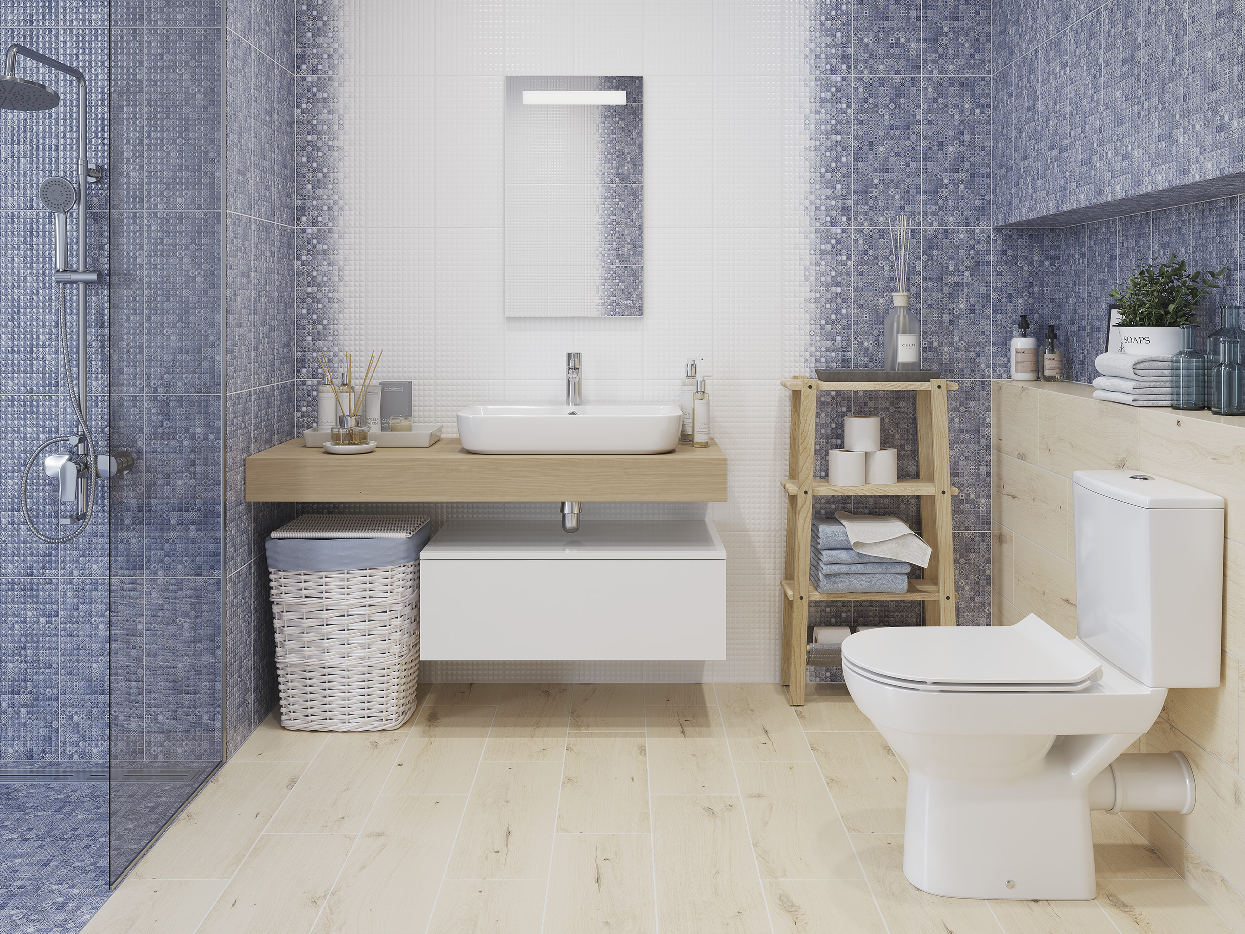 Коллекция плитки и керамогранита Hammam Blue (Хаммам) 20х44, Cersanit