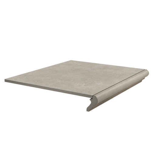 Ступень KM4040G0011NGTF фронтальная Хадду серый светлый матовый 40,2x34x0,8, Kerama Marazzi (Керама Марацци)