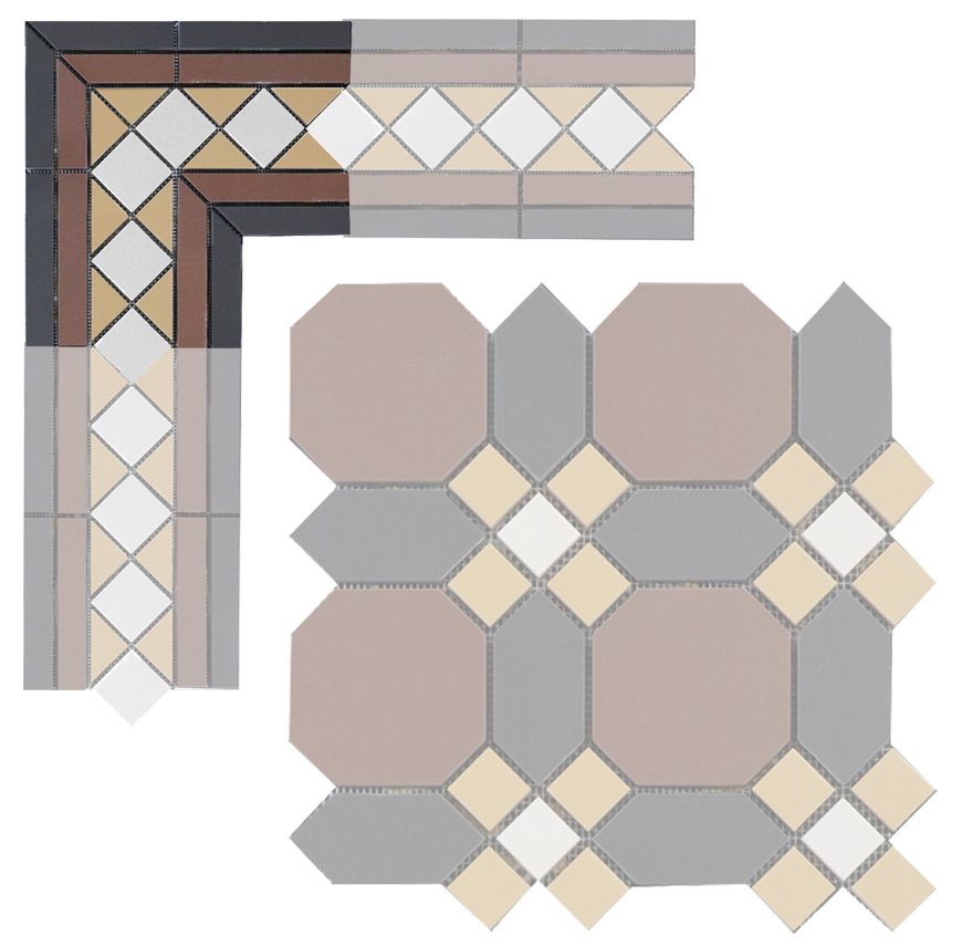 Угловой элемент метлахской плитки Гатчина шоколад (006/013/015/001) 20,8х20,8х16, Keramark (Керамарк)