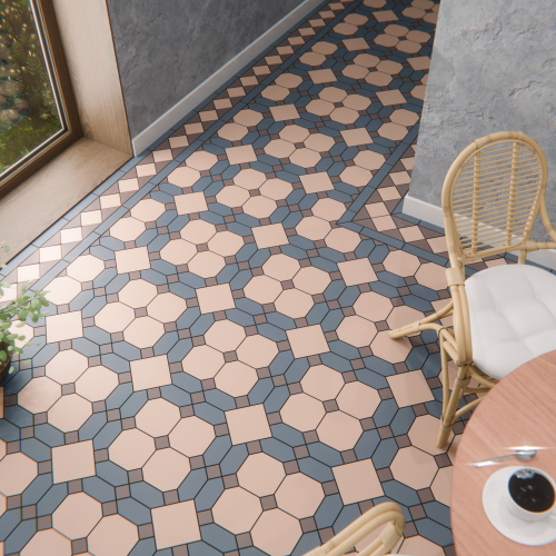 Коллекция метлахской плитки Павловск светло-кирпичный 29,9х29,9, Keramark (Керамарк)