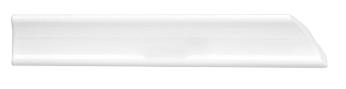 Уголок узкий 20см белый срез правый, Декор Керамика