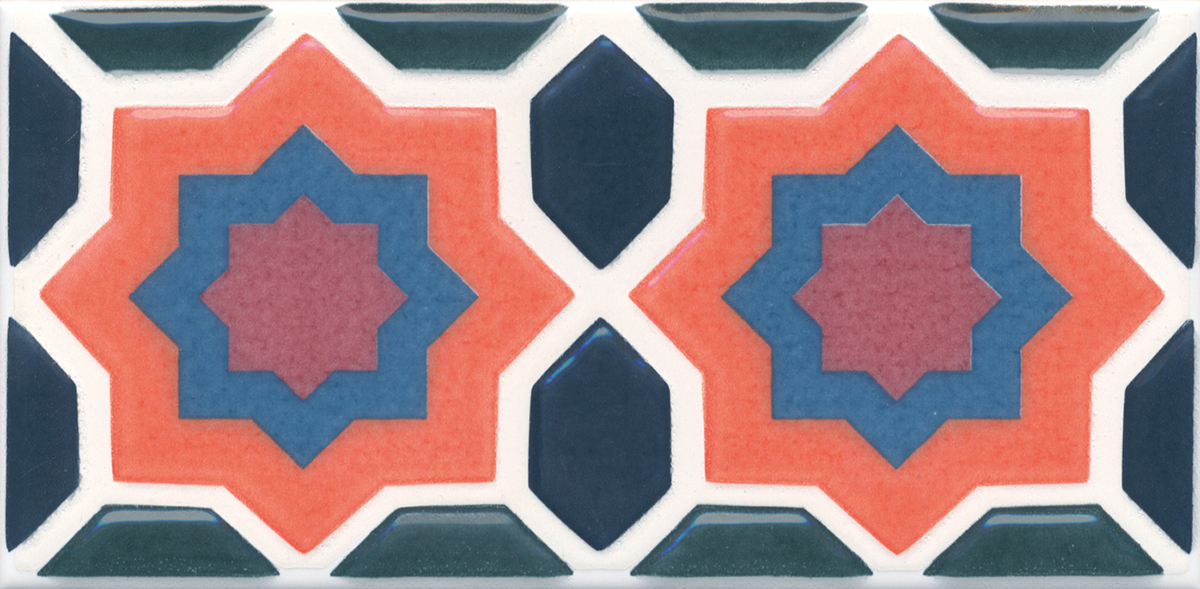 Декор HGD\A325\16000 Алькасар глянцевый 7,4x15x0,69, Kerama Marazzi (Керама Марацци)