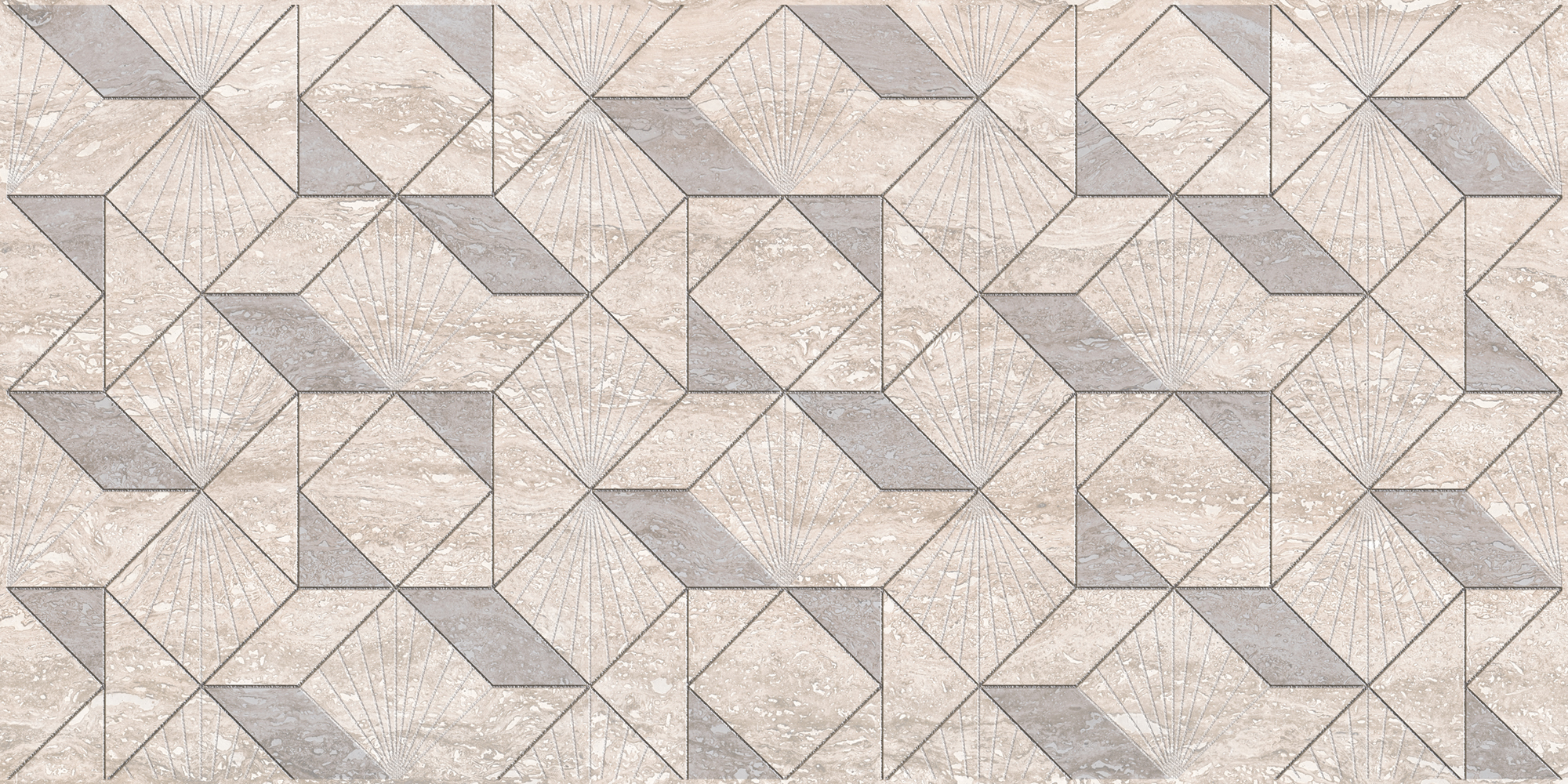 Декор 587132003 Ascoli (Асколи) Grey Diamond серый 31,5х63, Azori (Азори)