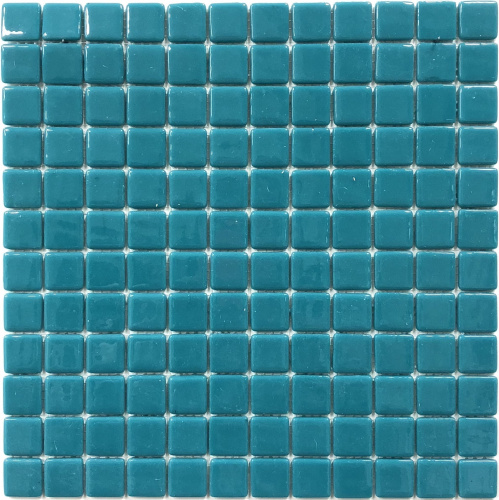 Mono ST 001 бирюзовый 31х31 (чип 25х25х4) мозаика стеклянная, Antarra