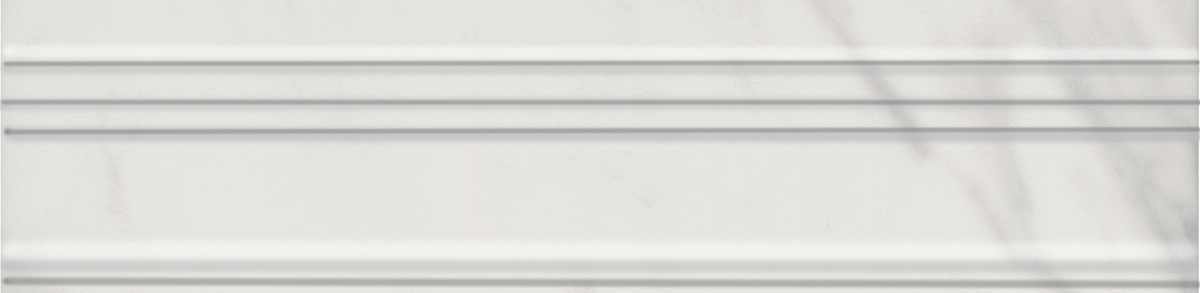 Бордюр BLB038 Багет Алькала белый глянцевый 20x5x1,9, Kerama Marazzi (Керама Марацци)