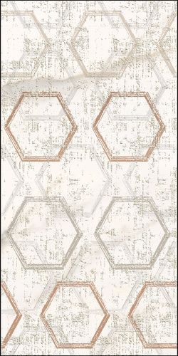 589002003 Apulia Oro (Апулиа Оро) Hexagone декор 31,5x63, Azori (Азори)