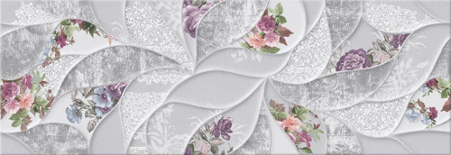 Плитка 506961101 Malwiya (Мáльвия) Grey Floris 24,2х70, Eletto Ceramica (Элетто Керамика)