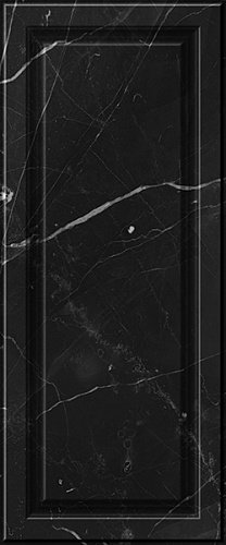 10100001219 Noir black wall 02 глянцевая плитка для стен 25х60, Gracia Ceramica