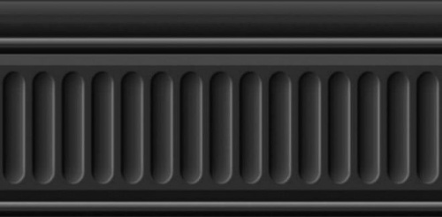 Бордюр 19049\3F Бланше черный структура глянцевый 9,9x20, Kerama Marazzi (Керама Марацци)