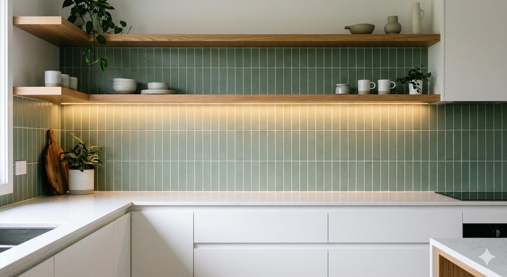 Кухонный фартук с вертикальной укладкой прямоугольной плитки.jpg