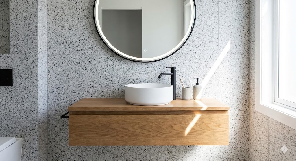 Стильная зона умывальника с плиткой терраццо.jpg Стильная зона умывальника с плиткой терраццо.jpg