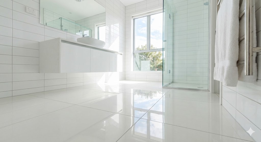 Светлый интерьер ванной комнаты с белым полом.jpg