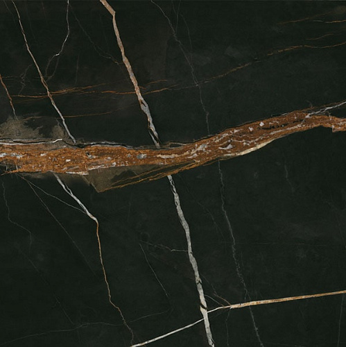 Керамогранит Granite Lusso Nero (Люссо) неро легкое лаппатирование LLR 59,9х59,9, Idalgo (Идальго)