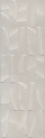 12151R Безана серый светлый структура обрезной плитка д\стен 25х75, Керама Марацци