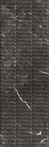 Плитка KM3090B0170R Тубкаль чёрный глянцевый структура обрезной 30x89,5x1,05, Kerama Marazzi (Керама Марацци)