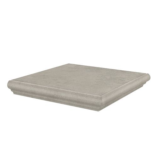 Ступень KM4040G0011NGTA угловая Хадду серый светлый матовый 34x34x0,8, Kerama Marazzi (Керама Марацци)