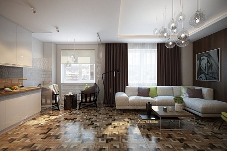 733361 Палермо (Palermo) матовый керамогранит 45х45, Pieza ROSA