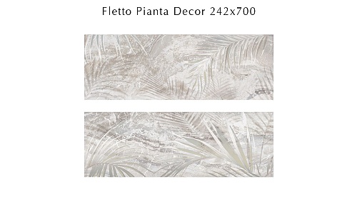 588502001 Fletto (Флéтто) Pianta 1 декор 24,2х70, Eletto (Azori)