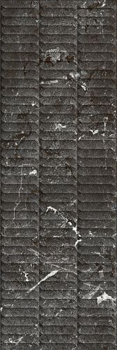 Плитка KM3090B0170R Тубкаль чёрный глянцевый структура обрезной 30x89,5x1,05, Kerama Marazzi (Керама Марацци)