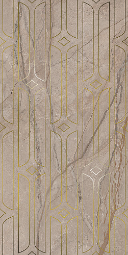 Декор KMD3STA071BR Ифран бежевый светлый глянцевый обрезной 60x119,5x0,9, Kerama Marazzi (Керама Марацци)