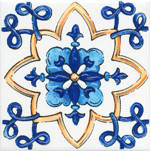 Декор STG\A452\5232 Капри майолика глянцевый 20x20x0,69, Kerama Marazzi (Керама Марацци)