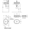 SA.wb.50\BLK.M Раковина ARTBASIN Sabbia накладная 50, черная матовая , Kerama Marazzi