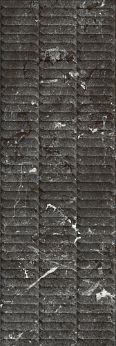 Плитка KM3090B0170R Тубкаль чёрный глянцевый структура обрезной 30x89,5x1,05, Kerama Marazzi (Керама Марацци)