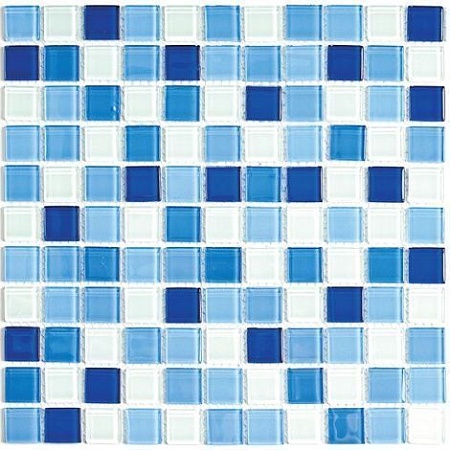 Jump Blue №4 растяжка из стеклянной мозаики 30х30, Bonaparte (Бонапарт)