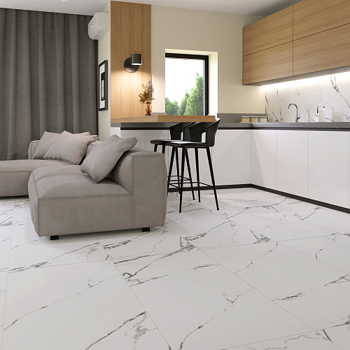 Керамогранит Гранитея G390-Neiva (Нейва) White 120х60х10 матовый