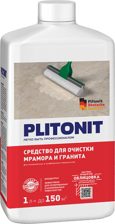 Средство для очистки мрамора и гранита 1 л,Плитонит