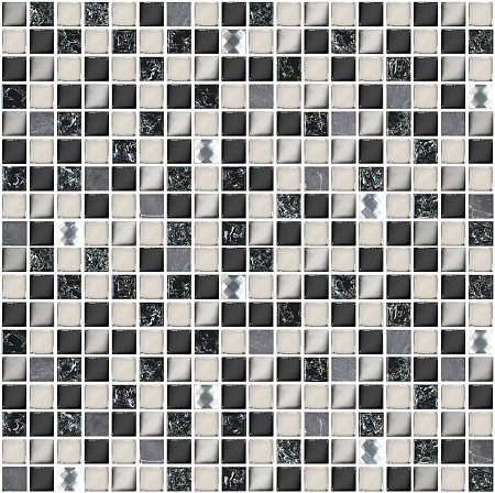 587423003 Vela (Вела) Nero черный мозаика 30х30, Azori