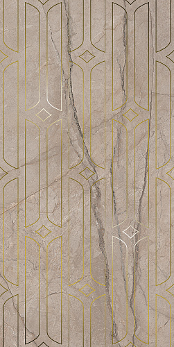 Декор KMD3STA071BR Ифран бежевый светлый глянцевый обрезной 60x119,5x0,9, Kerama Marazzi (Керама Марацци)
