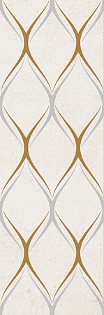 10301002139 Silvia beige decor 03 глянцевый декор 30х90, Gracia Ceramica