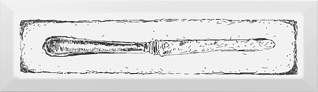 NT\B25\9001 ( NT\В25\2882 ) Гамма Нож черный декор 28,5х8,5, Керама Марацци