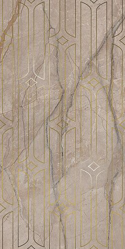 Декор KMD3STA071BR Ифран бежевый светлый глянцевый обрезной 60x119,5x0,9, Kerama Marazzi (Керама Марацци)