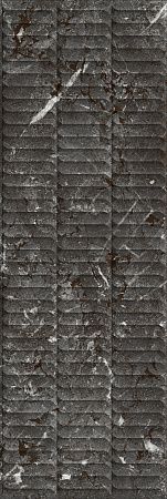 Плитка KM3090B0170R Тубкаль чёрный глянцевый структура обрезной 30x89,5x1,05, Kerama Marazzi (Керама Марацци)