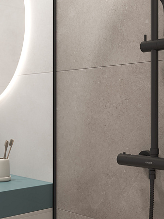 A17123 Futura (Футура) тонкий Soft Concrete серый ректификат керамогранит 60х120, Cersanit