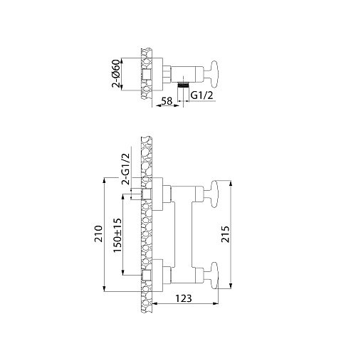 ACRSB00i03WA Acros смеситель для душа, Iddis