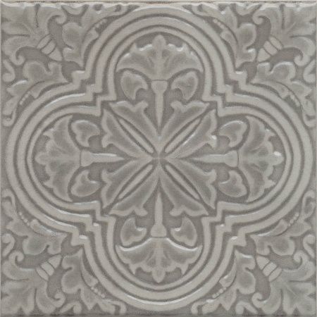 Декор KMD3STA006BN Фес серый глянцевый 15x15x0,77, Kerama Marazzi (Керама Марацци)