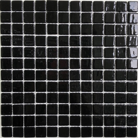 Mono ST 012 чёрный 31х31 (чип 25х25х4) мозаика стеклянная, Antarra